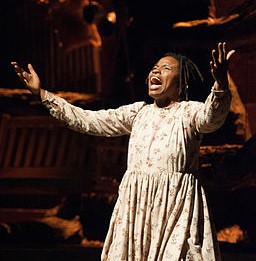 Lovely Hoffman playing Celie in The Color Purple